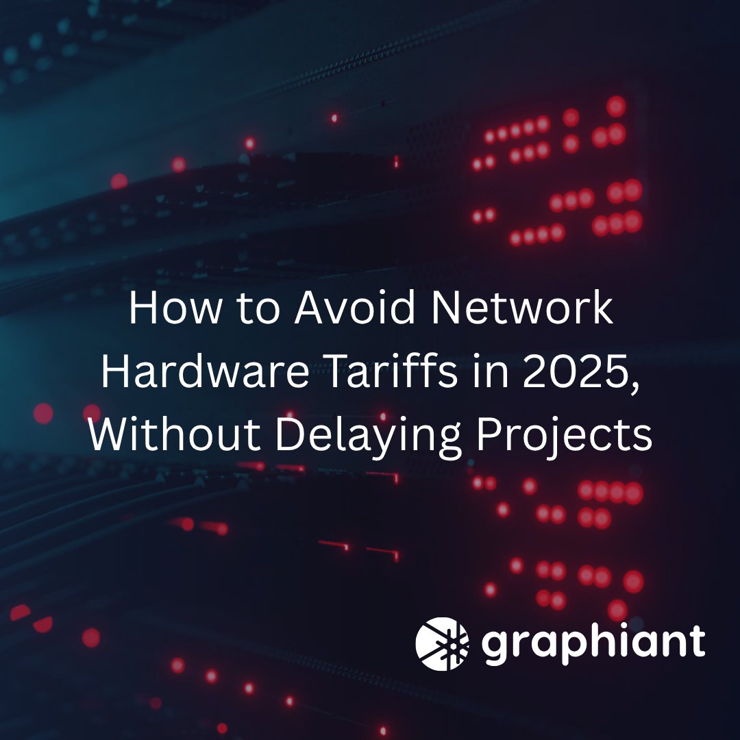 25 % tariffs just landed on network gear. Skip the hit.
Graphiant gives you a free, pre-imported edge node with a 3-yr service. 
No CapEx, no delays.

Want a breakdown of how tariffs could derail your 2025 budget? Here’s a deeper look.
hubs.ly/Q03yNMQw0