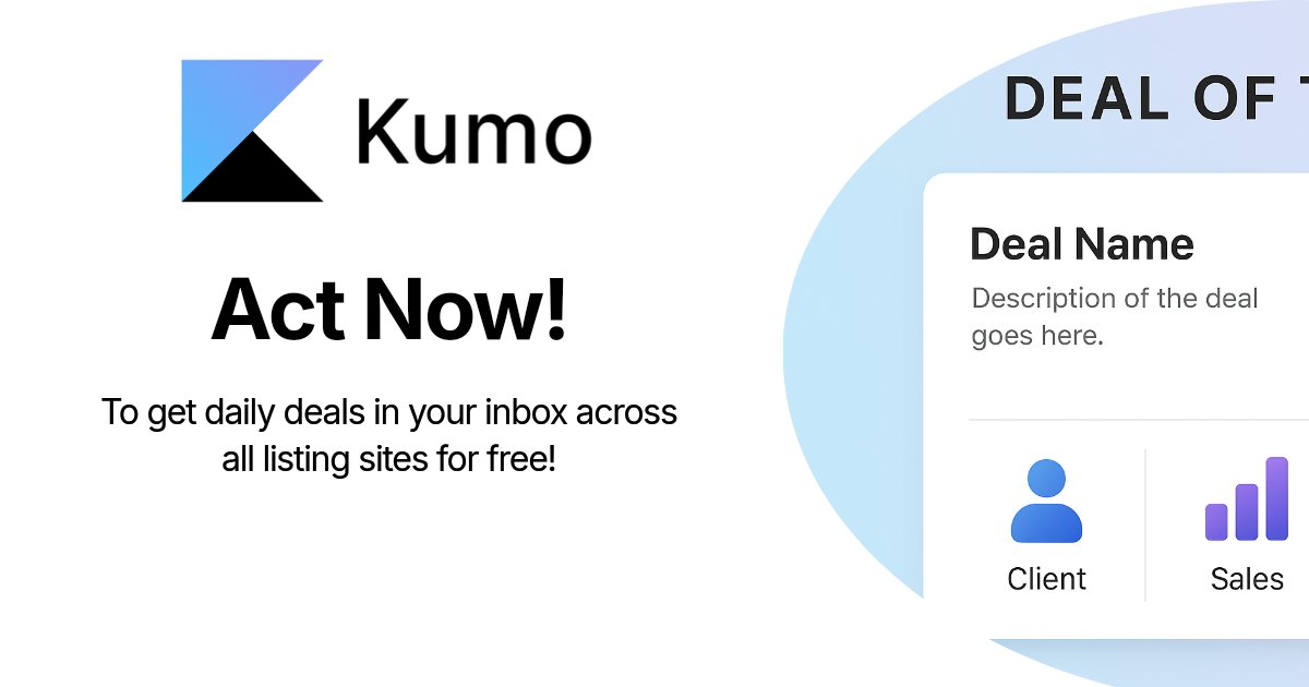 withkumo_'s tweet image. Spotlight on today's top deal! Don't miss Kumo's pick of the day for strategic acquisitions. Whether you're part of a private equity firm or an independent sponsor, explore opportunities with us! 💼 #KumoDealOfTheDay
Follow for more insights!