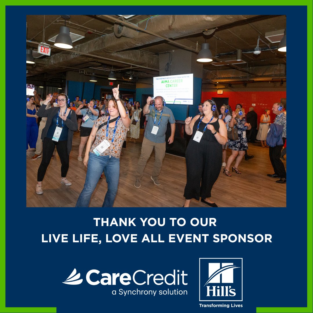 AVMA Meetings & Events (@avmameets) on Twitter photo Is anyone else still thinking about all the fun that was had Saturday night at #AVMA2025 and #WVAC2025?
Thank you to our Young Professionals Event, Veterinary Technician Appreciation Event, and Live Life, Love All event sponsors: <a href="/ProPlan/">Pro Plan</a>, <a href="/AAVSB/">AAVSB</a>, <a href="/CareCredit/">CareCredit</a>
and <a href="/HillsPet/">Hill's Pet Nutrition</a>! Is anyone else still thinking about all the fun that was had Saturday night at #AVMA2025 and #WVAC2025?
Thank you to our Young Professionals Event, Veterinary Technician Appreciation Event, and Live Life, Love All event sponsors: <a href="/ProPlan/">Pro Plan</a>, <a href="/AAVSB/">AAVSB</a>, <a href="/CareCredit/">CareCredit</a>
and <a href="/HillsPet/">Hill's Pet Nutrition</a>!