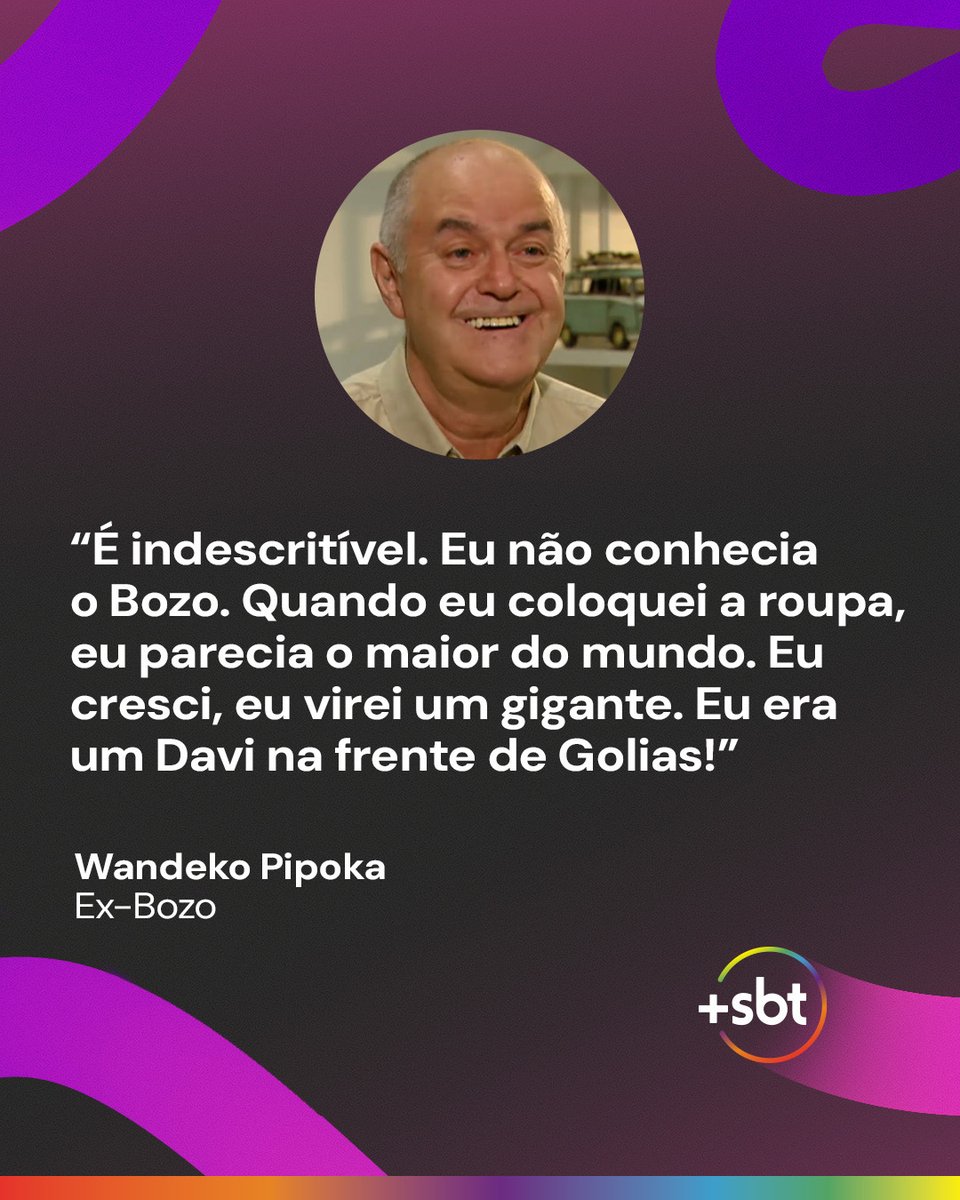 maissbtoficial's tweet image. Vamos relembrar a trajetória do Bozo na TV brasileira: o início, as diversas fases do programa, os atores, a rivalidade por trás da maquiagem e muitas histórias de bastidores do palhaço mais famoso do mundo! Dia 25, após o Programa do Ratinho, no SBT.
#MaisSBT #SempreRir #Bozo