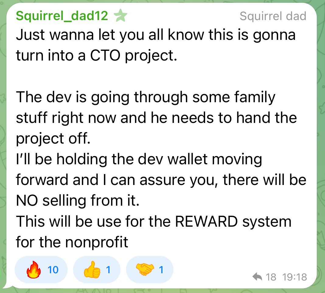 Robbie1799's tweet image. Update from @Squirrel_Dad12
My suggestion is this:
Team responsibility’s- plan content with mark, run X account & community + telegram
@Squirrel_Dad12 - be our marketing powerhouse, use social platforms to promote non profit, bonk, news articles, documentary & ongoing case
