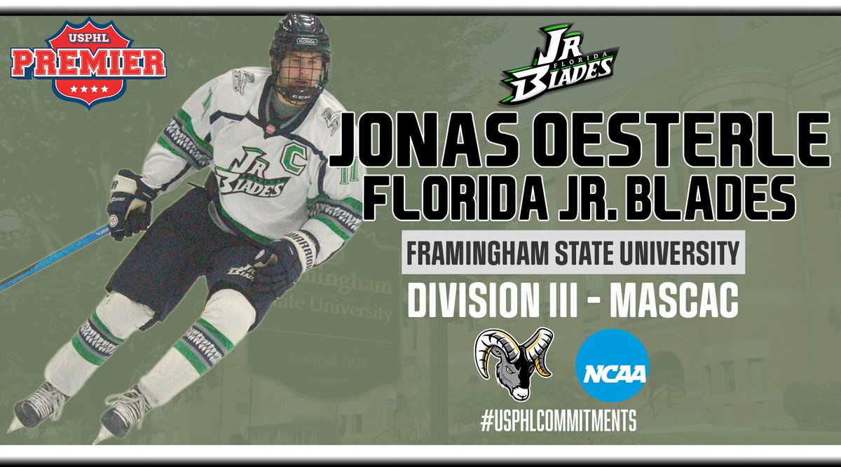 USPHL's tweet photo. #USPHLCommitments: Big shout out to #USPHLAllStars selection Jonas Oesterle, who is continuing his career at the @NCAAIceHockey level with @Fsu_hockey in 2025-26. The @FloridaJrBlades Captain spoke about his development this year and all of the reasons he's looking forward to being a Ram!
Full Profile:
https://t.co/qJYG2fB3Wi