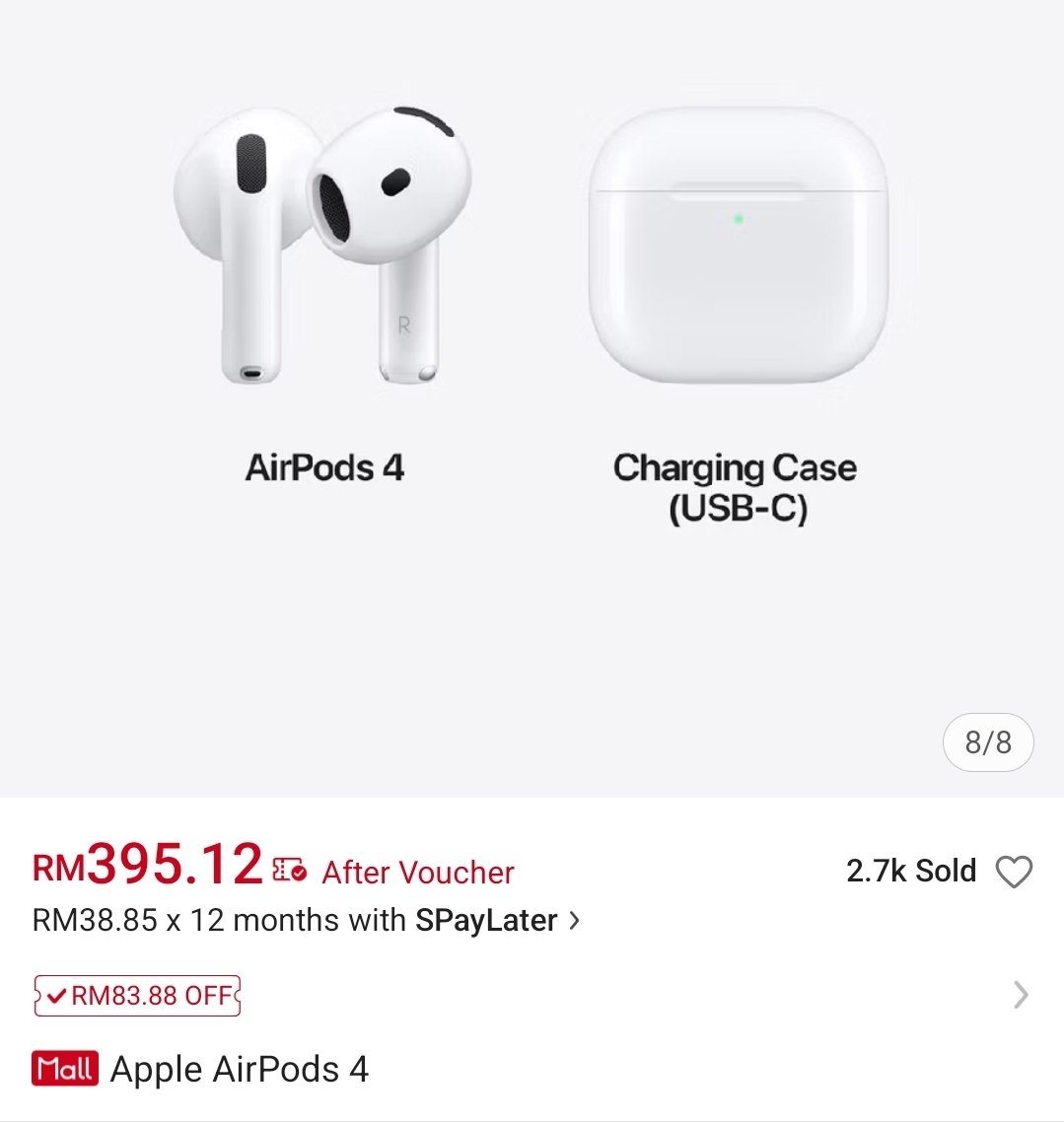 XavierNaxa's tweet photo. [PROMOSI] AirPods 4

RM395.12  (RM599) 

Promosi terhebat, harga AirPods 4 menjunam dan jarang untuk dapat harga seperti ini. Rebut peluang keemasan yang jarang berlaku. 

Shopee : https://t.co/sNECWQvaqE

Lazada : https://t.co/fFvs7lxRr5 https://t.co/laAw5Ffh8H