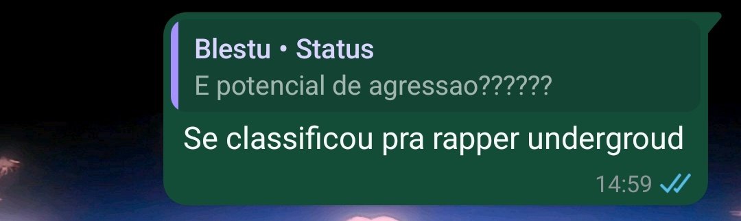 AqueleOne's tweet image. É foda