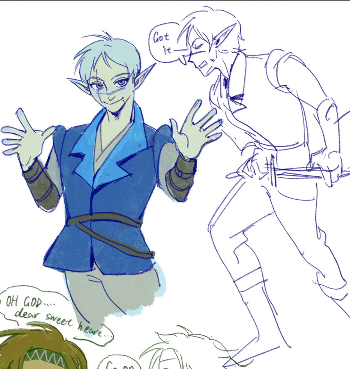 B_200612's tweet image. 一些最近的dnd oc！

#oc #dnd