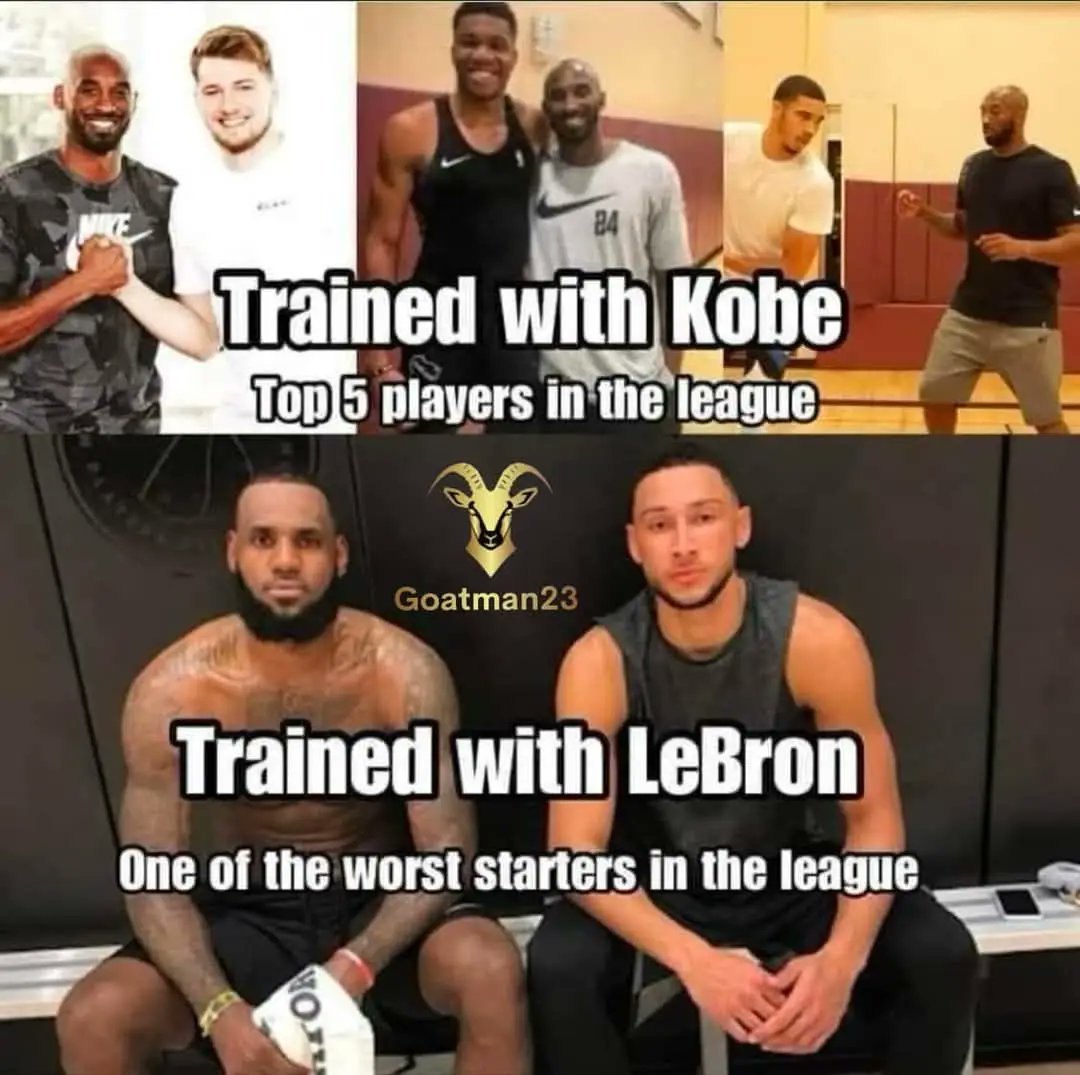 Players who trained with Kobe became one of the best players in the league. Simmons  trained with Bron and became one of the worst 😬