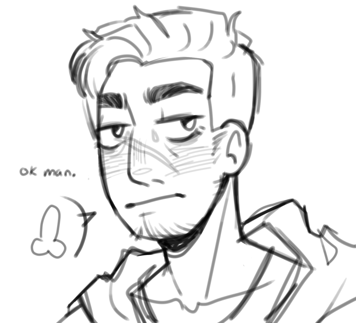 PALINECROSIS's tweet image. dbh moots im so sorry for abandoning you here’s a shitty gavin reed doodle