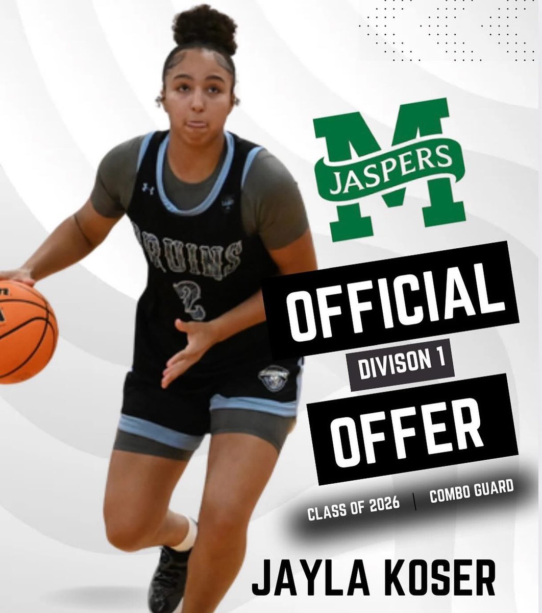 Jayla Koser (@jayla_koser) on Twitter photo After a great conversation with <a href="/heathervulin/">Heather Vulin</a> I am excited to announce that I received a D1 offer from @manhattanwbb !! @wpabruinsaau <a href="/kpannell_/">Kathlene 🍂</a> @mtowngirlsbball @recruitmetv @majorpreplifestyle <a href="/WPABruins2026/">WPA Bruins UAA 2026</a> <a href="/CPABruinsAAU/">CPABruinsAAU</a> After a great conversation with <a href="/heathervulin/">Heather Vulin</a> I am excited to announce that I received a D1 offer from @manhattanwbb !! @wpabruinsaau <a href="/kpannell_/">Kathlene 🍂</a> @mtowngirlsbball @recruitmetv @majorpreplifestyle <a href="/WPABruins2026/">WPA Bruins UAA 2026</a> <a href="/CPABruinsAAU/">CPABruinsAAU</a>