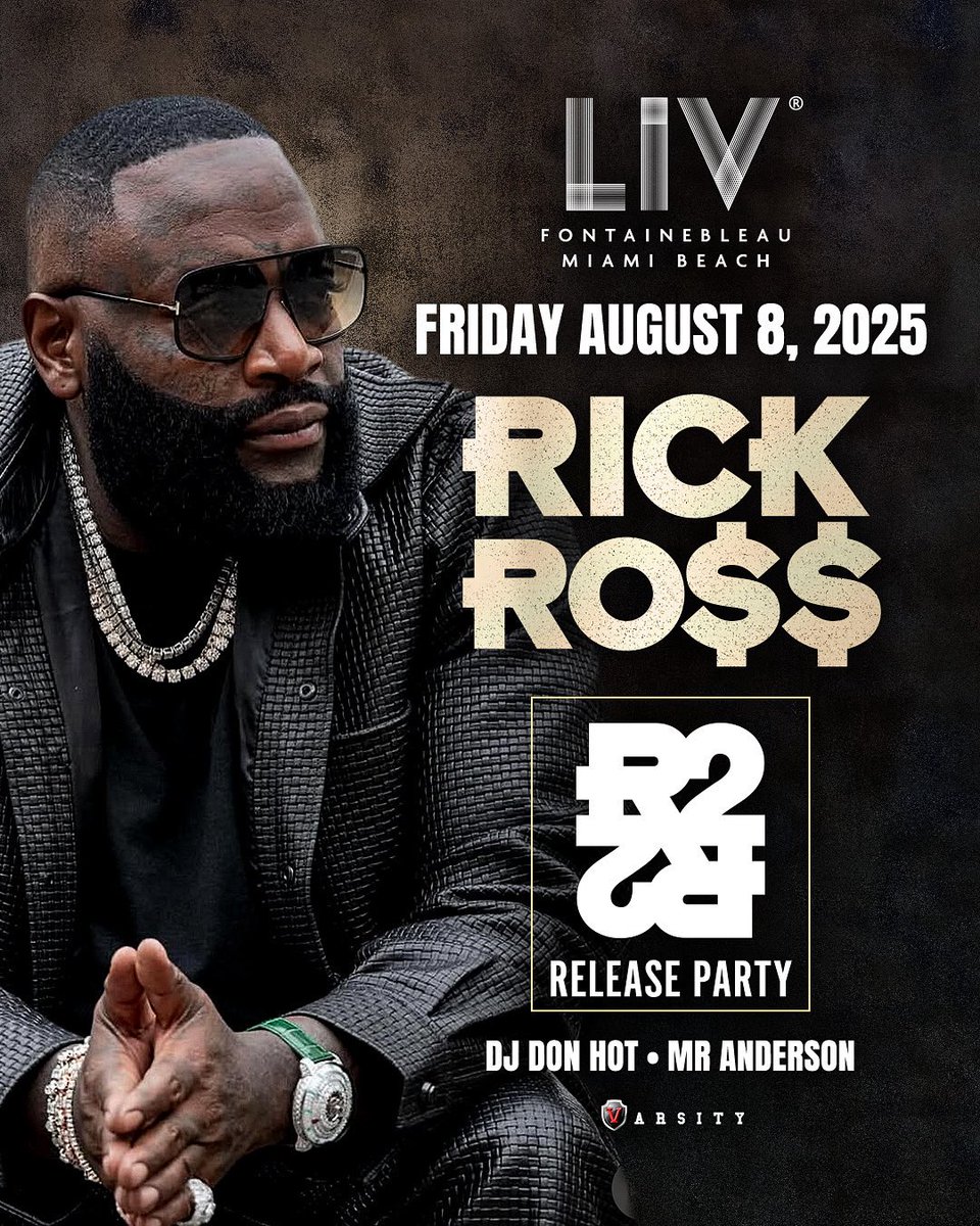 Only bosses in the building 📲 @richforever Friday August 8th 🚀

🎟️ livnightclub.com/miami/events