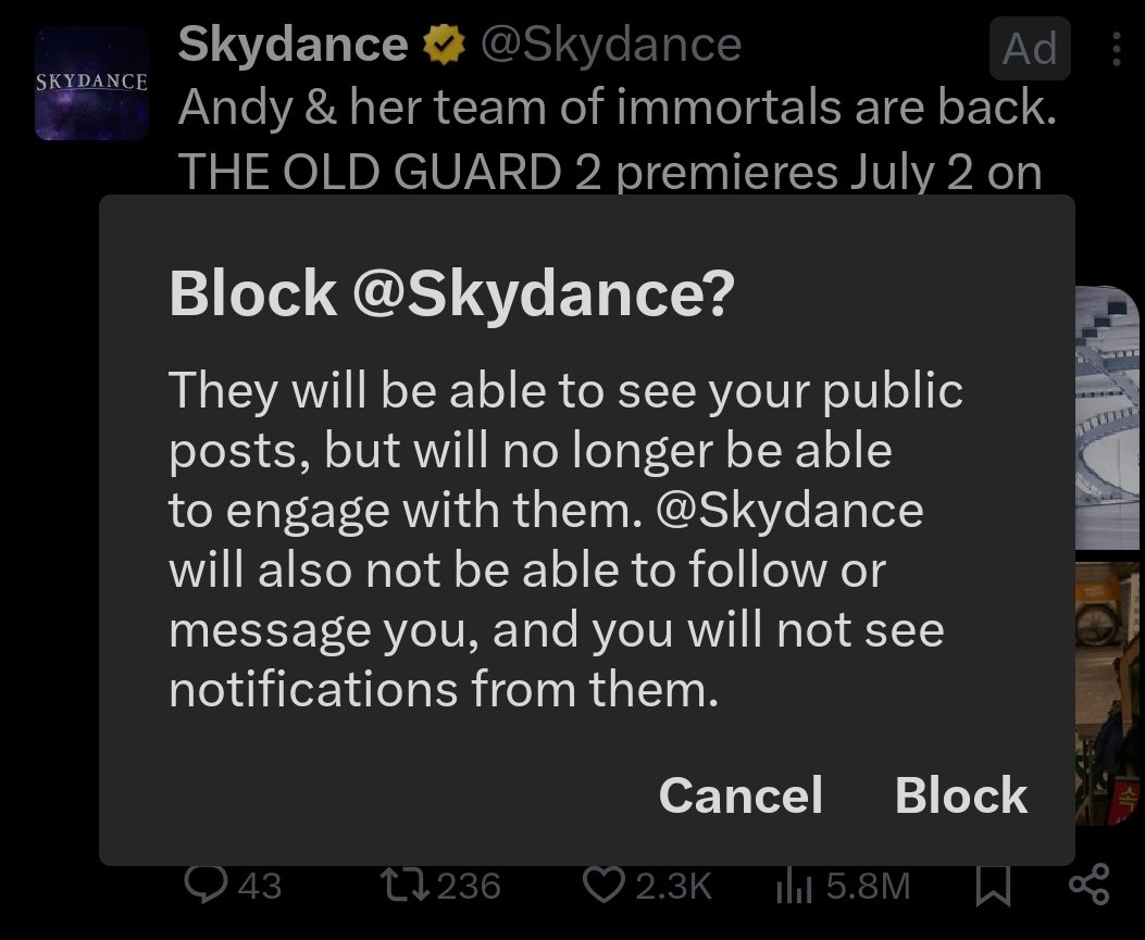 ItsMeGaryLee's tweet photo. Oh, hey @Skydance. This is because of your caustic merger with @CBS (and neutering of @CBSNews, canceling of @StephenAtHome, kow-towing to Trump, etc.). @netflix, you may be next on the list, just because of this ad. https://t.co/I9QalALkQv