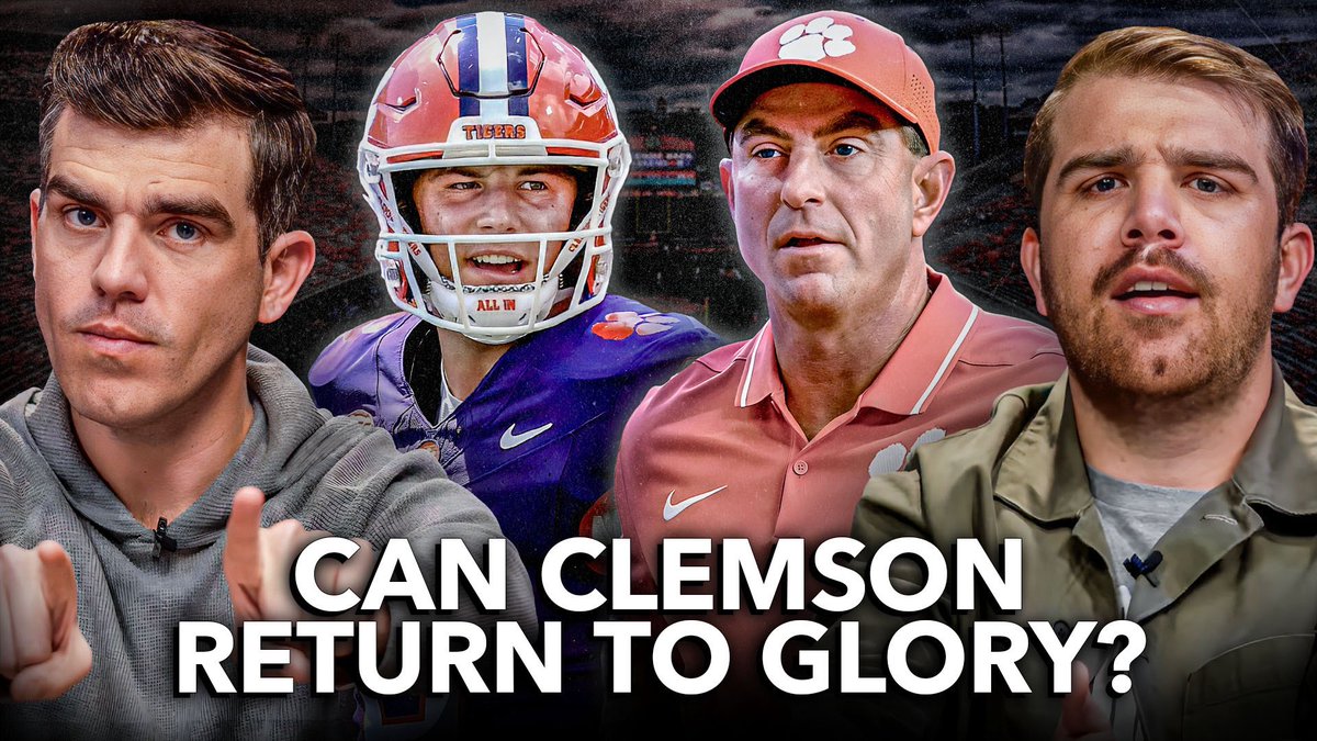 Jake “JBOY” Crain (@jakecrain_) on Twitter photo 🔥🔥THURSDAY SHOW
🐅 CLEMSON PREVIEW w/ <a href="/jdpickell/">J.D. PicKell</a>
🏆 CLEMSON HAS IT’S SWAGGER BACK
📜 POSITION GROUPS BREAKDOWN
🏈 KLUBNIK BESTQB IN COUNTRY?
🚂 FULL SCHEDULE PROJECTION
LINK: youtu.be/DkYO81mbiJ0?si… 🔥🔥THURSDAY SHOW
🐅 CLEMSON PREVIEW w/ <a href="/jdpickell/">J.D. PicKell</a>
🏆 CLEMSON HAS IT’S SWAGGER BACK
📜 POSITION GROUPS BREAKDOWN
🏈 KLUBNIK BESTQB IN COUNTRY?
🚂 FULL SCHEDULE PROJECTION
LINK: youtu.be/DkYO81mbiJ0?si…