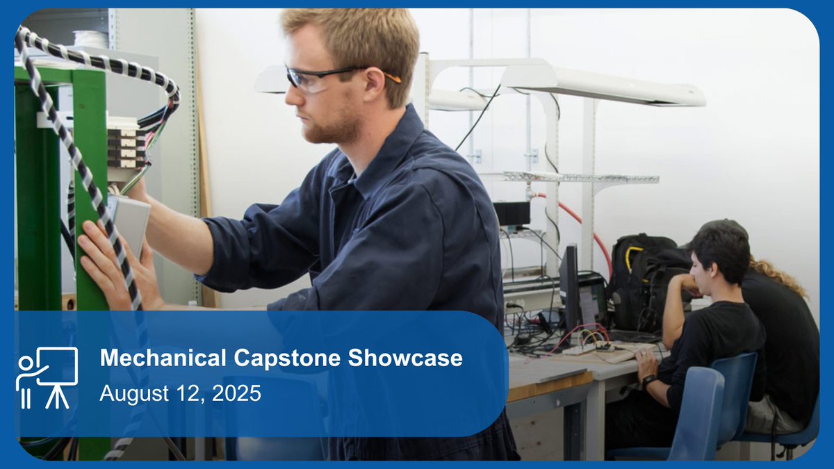 ConestogaC's tweet image. The Mechanical Capstone Showcase will celebrate and present innovative technical projects developed by students from Conestoga's School of Engineering & Technology on August 12. To learn more, visit ow.ly/2gFc50Wui8a.