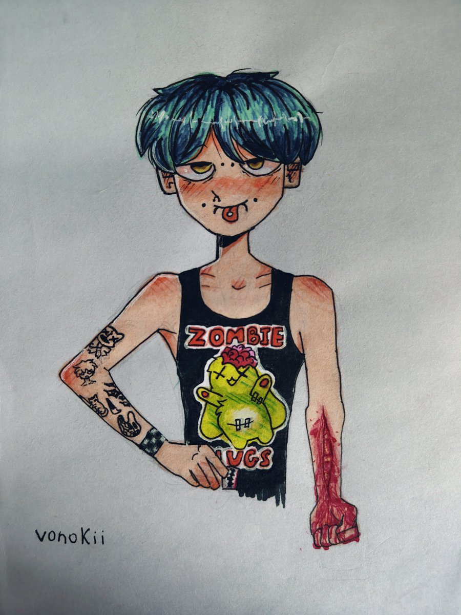 vonokii1's tweet photo. just some marker art #art #markerpainting #markerart #selfharm #selfharmart #oc #suicide #traditionalart https://t.co/RPmPQL3p4k