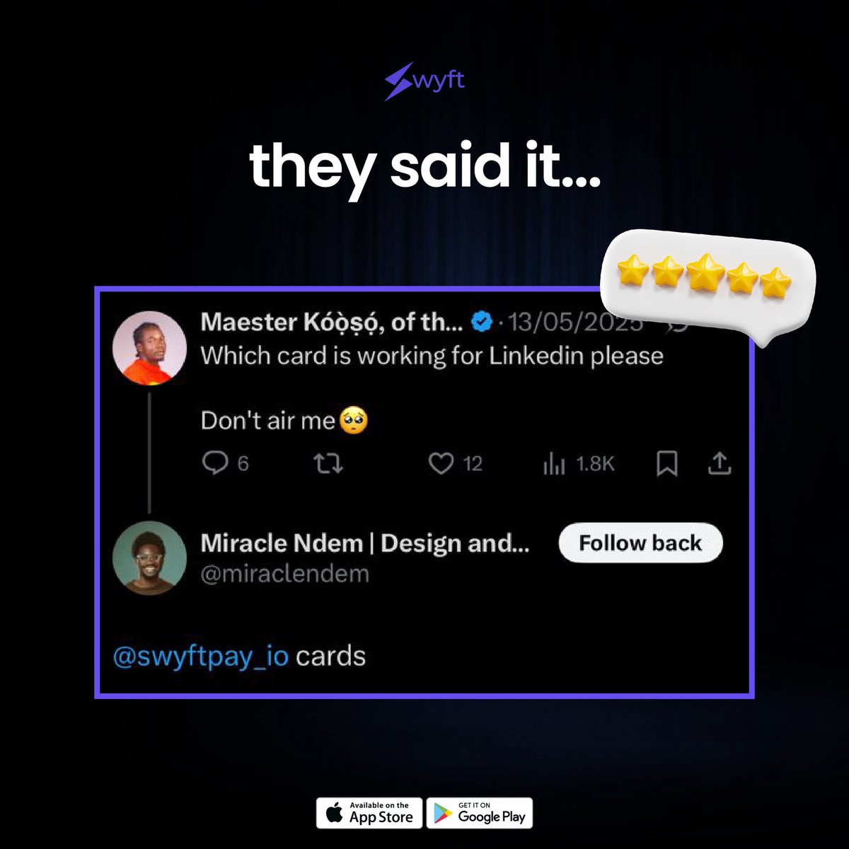 Swyftpay tweet media