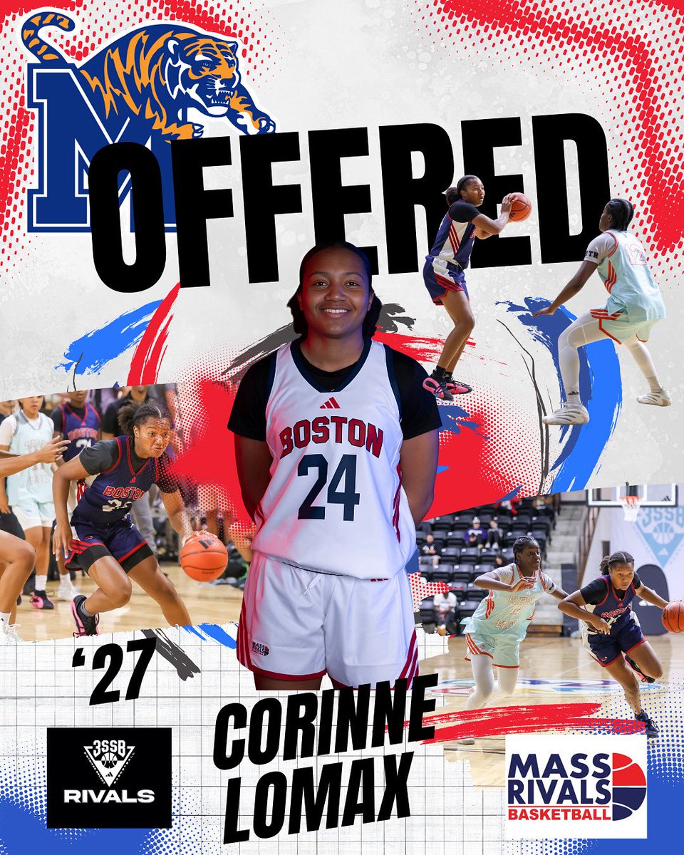 LadyRivals's tweet image. Congratulations ‘27 @corinne_lo34 on her recent offer from Memphis. @MemphisWBB @NEPSGBCA @IAMCoachU1 @sportslifetalk @3SSBGCircuit @JrAllStarBB @nehoopjournal @PGHNewEngland @ELITEisEARNED #WeAre///