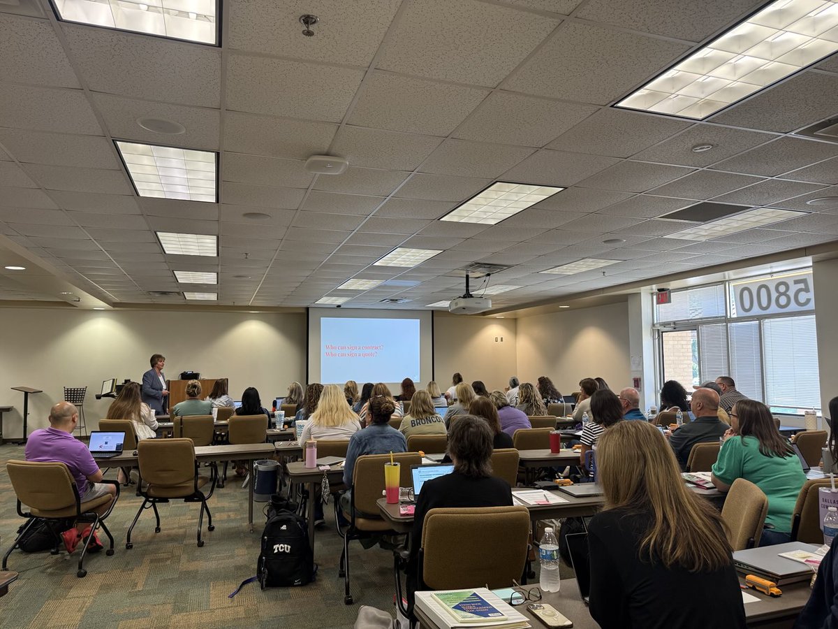 Supt_GCISD's tweet image. Stopped by our annual Bookkeeper Bootcamp to visit with our dedicated team members who are directly involved with the finances of our District! We couldn’t do our work without this group!! #WeAreGCISD