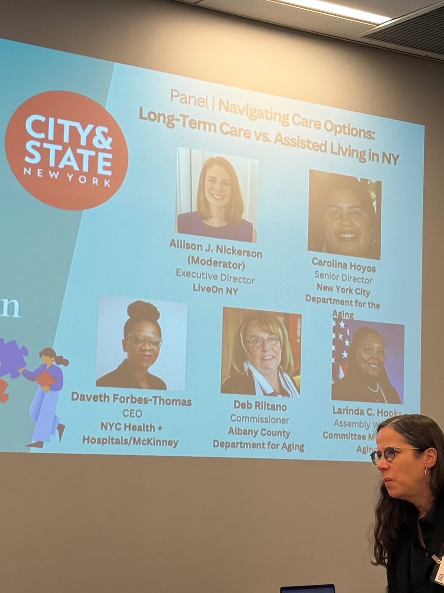 MCCoyCountyExec's tweet image. Proud to share that Commissioner Deborah Riitano represented Albany County today as a panelist at the City and State New York Aging Summit in New York City. This event brings together experts to address age-friendly care, ageism, the caregiving crisis, and the changing needs of…