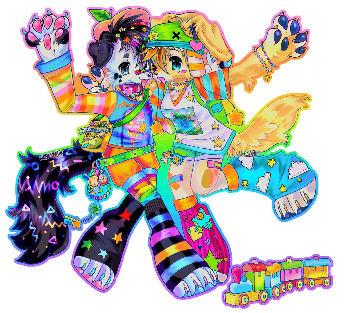 🌈C*MMISSI*NS OPEN🫧
Taking 4 or 5 commissions!! if anyone is interested ^--^

🐟🌈🖤🐠🫧
to claim: Send/DM a Reference! and I'll give you my PAYPAL(.)ME link when I accept~
🧼🫧🖤🌈🐟
!Human/Anthro/ Quad furry welcome!

RTS super appreciated! &lt;3