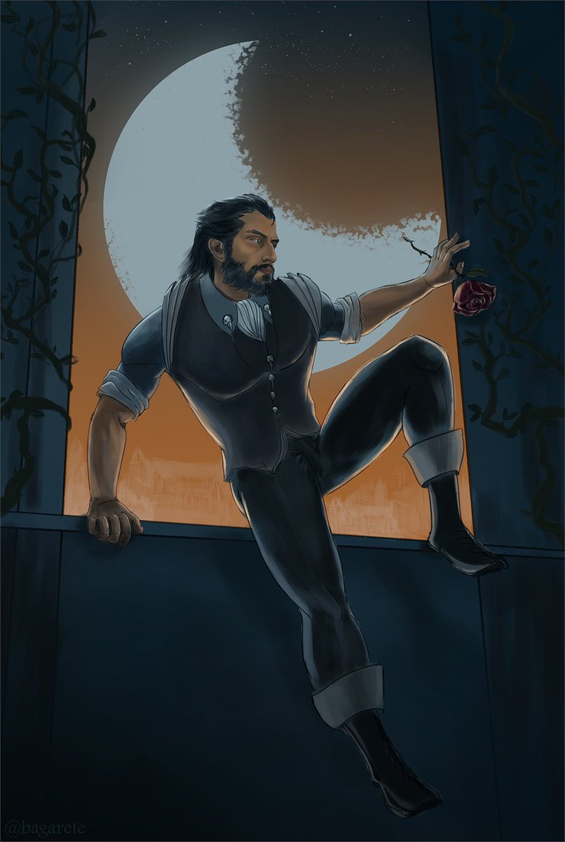 bagarete's tweet image. #LucanisWeek2025 | Day 4: A Night in Treviso - A Crow perched on your window sill with a gift.
.
#LucanisWeek #DragonAge #bagieart
