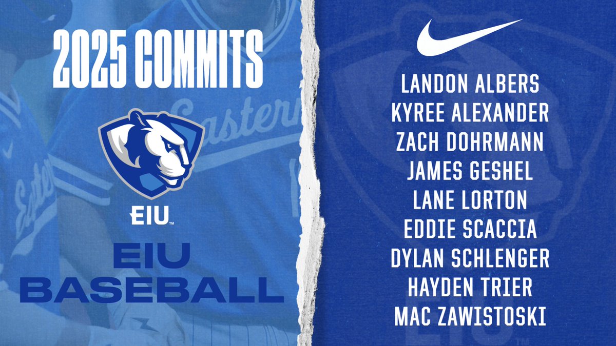EIU_Panthers's tweet image. The @EIU_Baseball team has added nine players for next year's roster with JUCO and 4-year transfers
Welcome
Landon Albers
Kyree Alexander
Zach Dohrmann
James Geshel
Lane Lorton
Eddie Scaccia
Dylan Schlenger
Hayden Trier
Mac Zawistoski
Release⚾️👀⬇️
eiupanthers.com/news/2025/7/24…