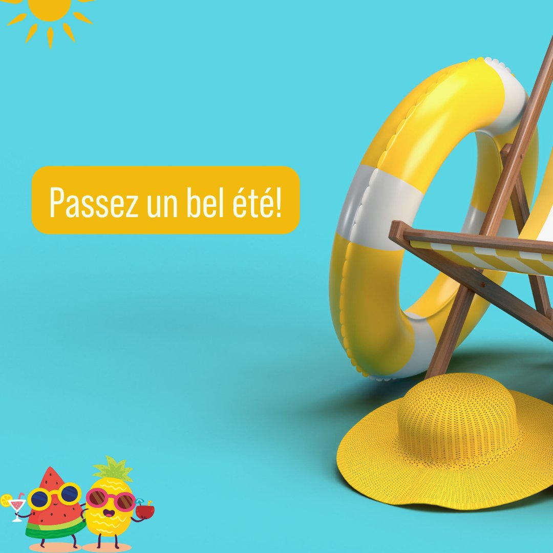 🌞 Bel été à toutes et à tous ! 🌻
Que cette saison ensoleillée vous apporte du repos, de belles découvertes et des moments précieux avec vos proches.
On se retrouve à la rentrée, ressourcées et inspirées ! 💛🩵💜
#BelÉté #PauseEstivale #SoleilEtSérénité