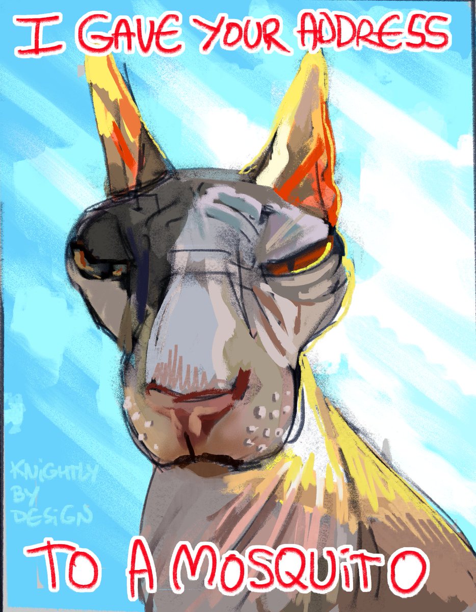 butterybydesign's tweet image. I Gave Your Address To A Mosquito #cat #catart