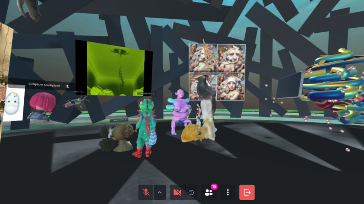 MadamMemoticon's tweet photo. Currently in the magnificent Loop Art Critique Family Reunion #2 exhibition room...
#artnews #digitalart #artexhibition #loopartcritique #mudfoundation https://t.co/zm1p1utDL1