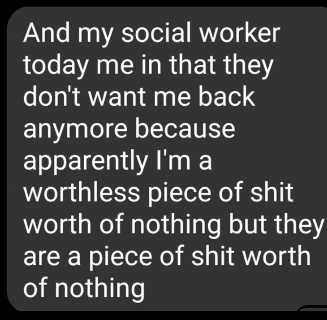 My Disabled daughters message to her sister obviously all untrue but considering all the fabricated information from both local authority and cwm taf health board nothing surprises me - although I have doubts if it was the social worker involved that said this-  i believe a