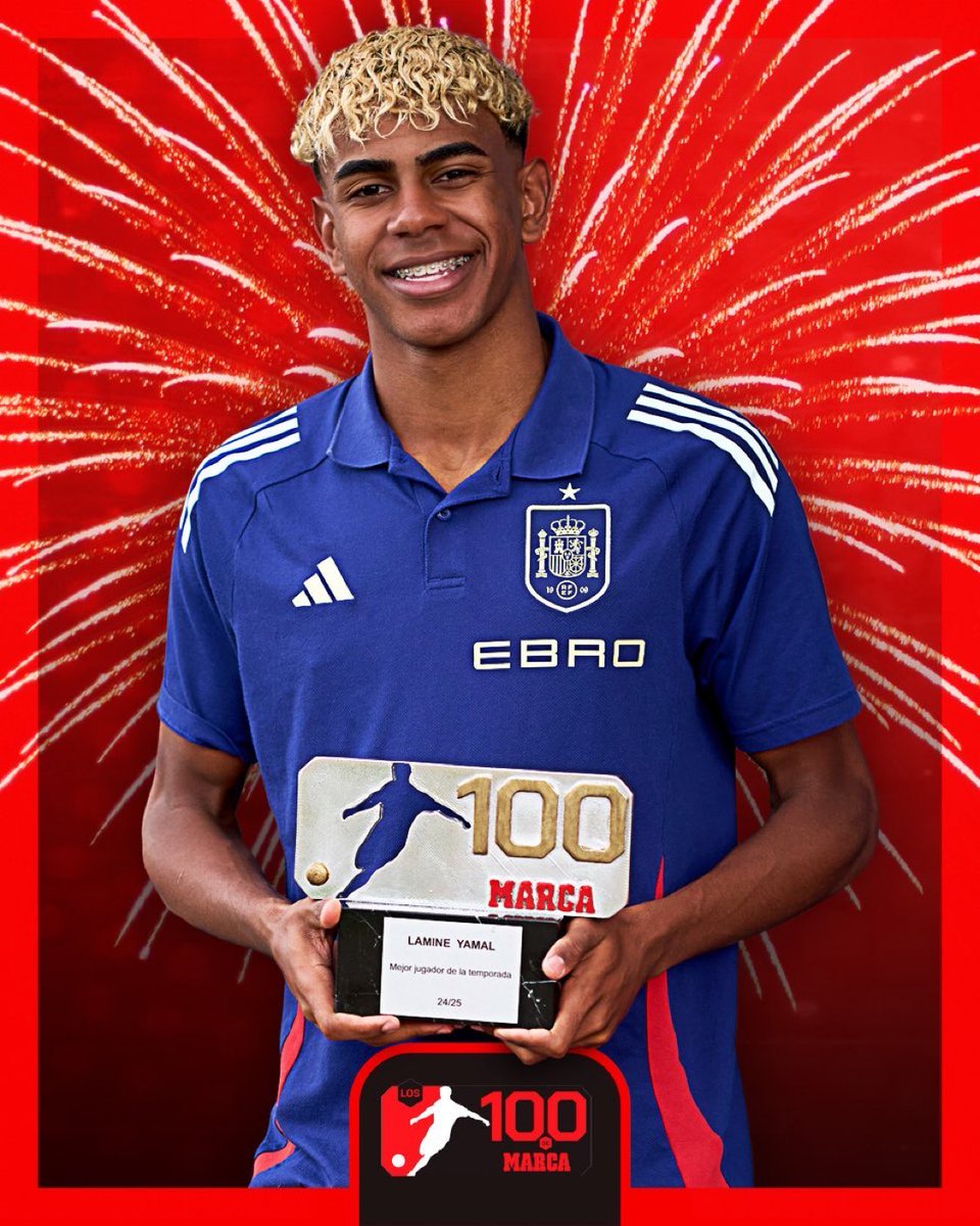 lnstantFoot's tweet photo. 🚨 OFFICIEL ! Lamine Yamal est désigné MEILLEUR JOUEUR DE LA SAISON 2024/25... devant Ousmane Dembélé. 🥇🇪🇸

Vous en pensez quoi ? 👀 https://t.co/ji22CZIcAq