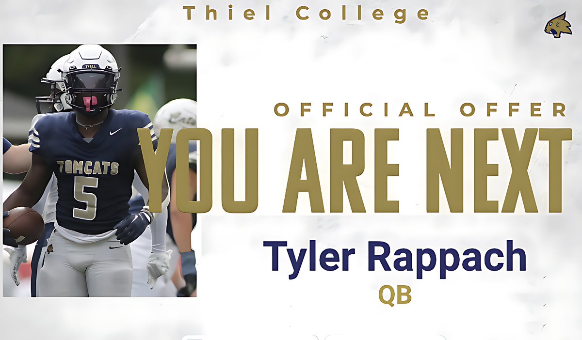 tylerrappach's tweet image. After a great visit yesterday at Thiel College, I am proud and excited to announce that I have received my first collegiate offer. @Coachsbauman @CoachPolis @KevMcLane21 @CoachTomKeane @Mark__Porter @CANFIELDFOOTBAL