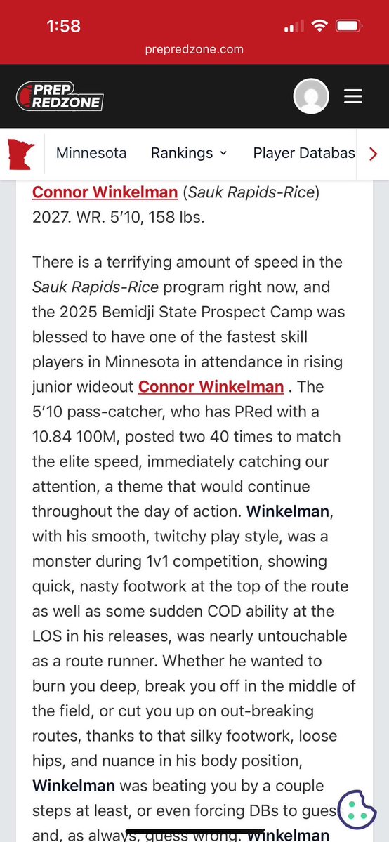 showtime_wink's tweet image. Thank you @OJW_Scouting @PrepRedzoneMN for the write up from the BSU prospect camp, had a great time competing!
@coachabrown1 @CoachBolte @BSUBeaversFB