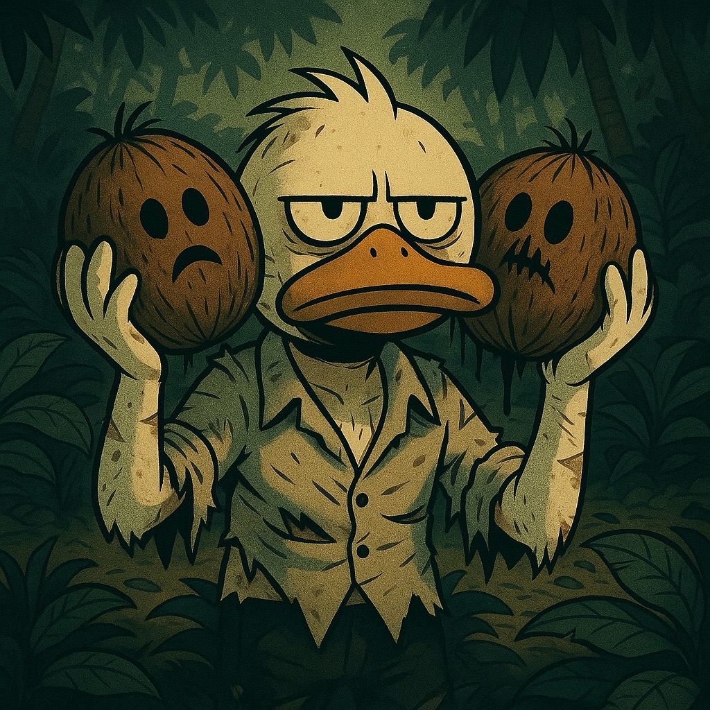 runwithgugo's tweet image. Day 15.
He no longer speaks to birds.
Only coconuts.
Birds judged him.
Coconuts just scream.