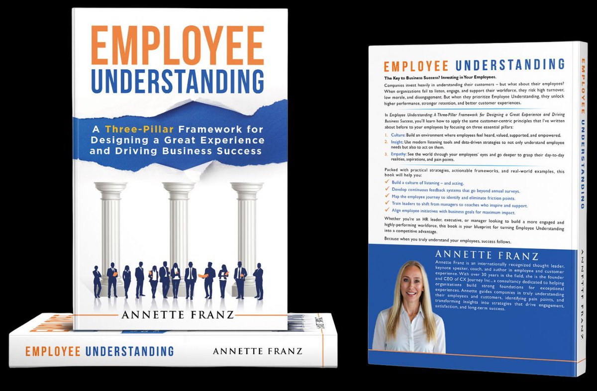 annettefranz's tweet photo. Unlock the power of Culture, Insight, and Empathy to build a workplace where employees feel valued, heard, and engaged, enabling them to contribute their best to the organization’s success. EMPLOYEE UNDERSTANDING https://t.co/mb1Thgnw2T #employeeunderstanding #culture #book https://t.co/Q1TrwOcTdi