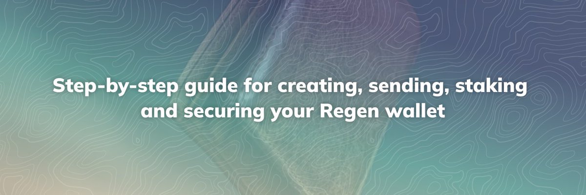 📗 REGEN WALLET SERIES - PART I

🔍 How to set up your Regen Wallet in under 5 minutes

New to Regen Network? Here’s how to set up your wallet and start holding, staking, and using your first $REGEN 👇

#Keplr #CryptoWallet #Web3Onboarding #ReFi