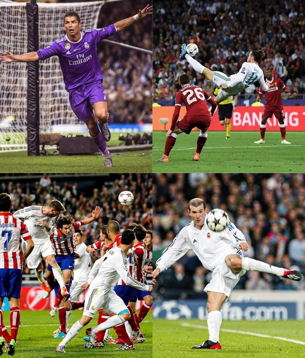 Onyxen0's tweet image. Four goals, One stage, Eternal memories. the most iconic strikes in UCL final history.