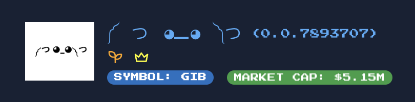 Thetarade's tweet image. It&apos;s all $GIB