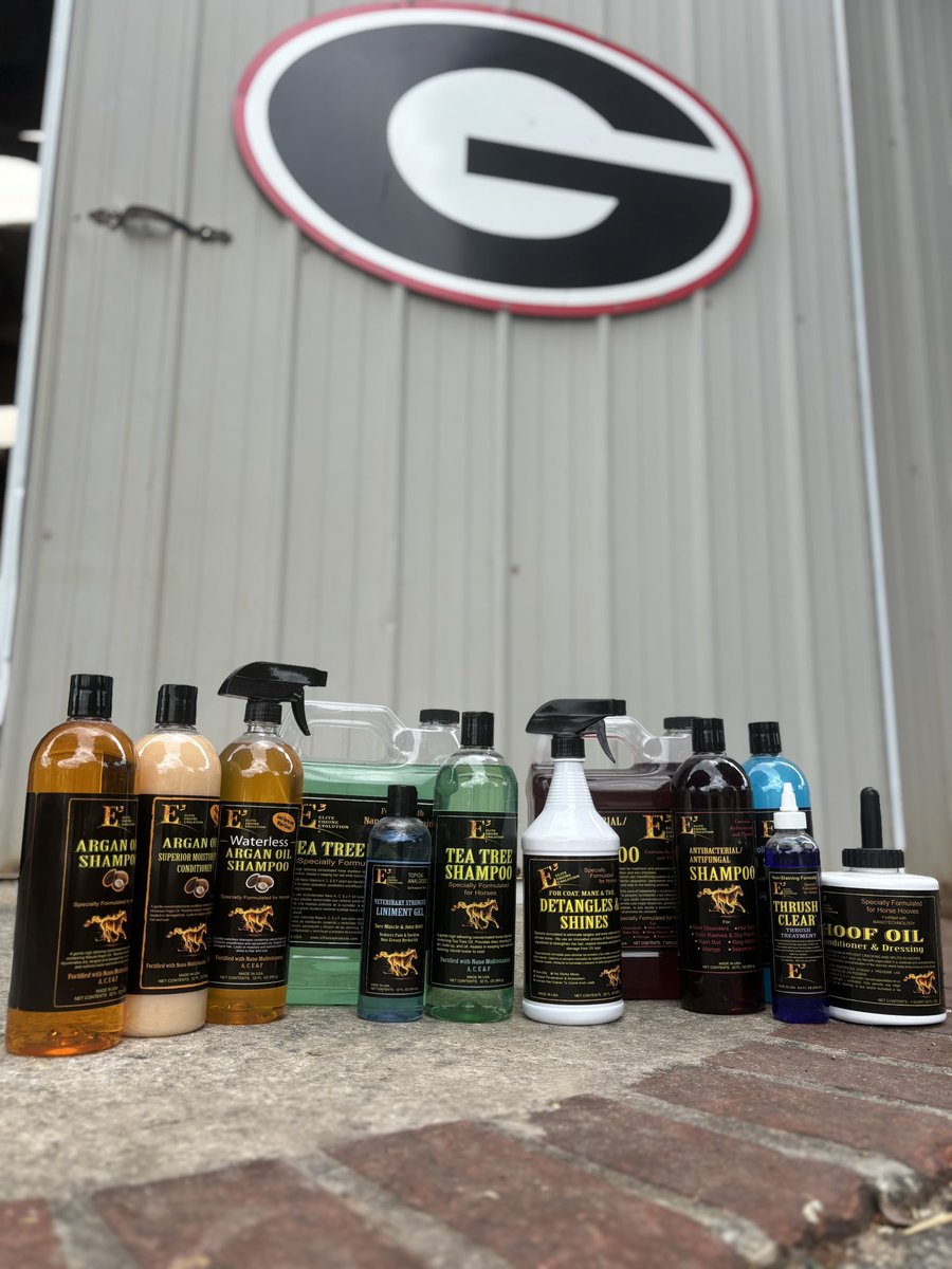 UGAEquestrian's tweet image. Thank you E3 Elite Equine Evolution grooming products for their partnership with us this 2024-25 season!

#GoDawgs | #OurTime