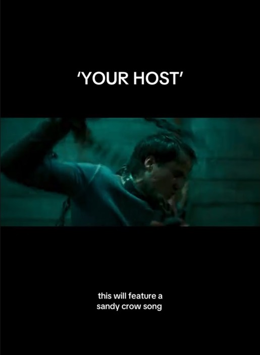 jflatterssource's tweet image. Omg, 'Your Host' will release with a sandy crow song ❤️
