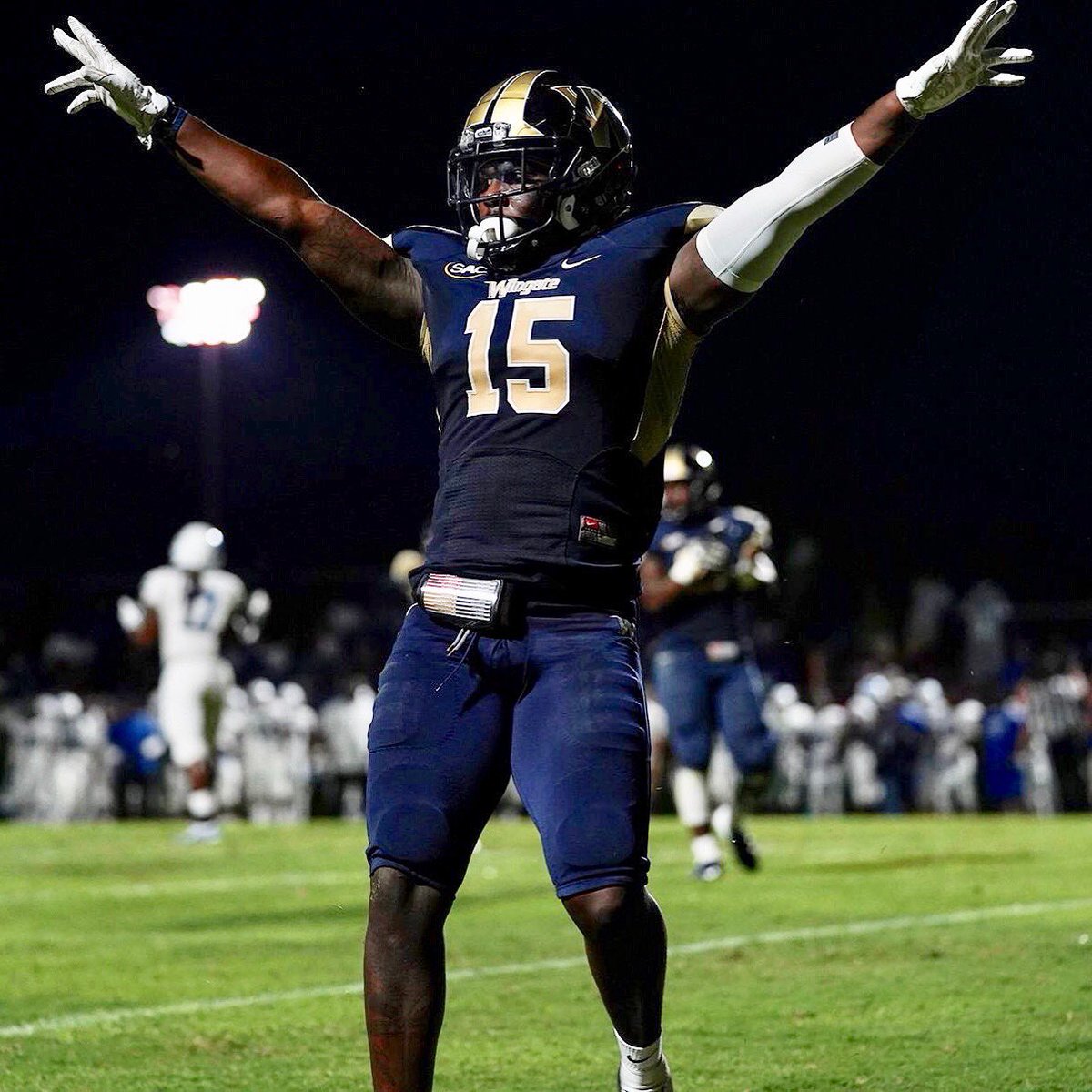 Erik Taylor (@erikt8ylor) on Twitter photo After a great camp and conversation with <a href="/CoachUlassin/">Nick Ulassin</a> I am blessed to say I have earned an offer from <a href="/WingateFb/">Wingate Bulldogs Football</a> <a href="/RockJordan15/">Coach Jordan</a>
<a href="/CHS_CavsFB/">Cuthbertson Football</a> <a href="/coach_cmattison/">Cam Mattison</a> <a href="/dukehwt/">Duke Howell</a> <a href="/coacheast_cutty/">Jeremy East</a> <a href="/rjjcrp/">Bob Jenkins</a> <a href="/jnewton35/">Justin Newton</a> <a href="/MichaelVaccar17/">Michael Vaccaro</a> After a great camp and conversation with <a href="/CoachUlassin/">Nick Ulassin</a> I am blessed to say I have earned an offer from <a href="/WingateFb/">Wingate Bulldogs Football</a> <a href="/RockJordan15/">Coach Jordan</a>
<a href="/CHS_CavsFB/">Cuthbertson Football</a> <a href="/coach_cmattison/">Cam Mattison</a> <a href="/dukehwt/">Duke Howell</a> <a href="/coacheast_cutty/">Jeremy East</a> <a href="/rjjcrp/">Bob Jenkins</a> <a href="/jnewton35/">Justin Newton</a> <a href="/MichaelVaccar17/">Michael Vaccaro</a>
