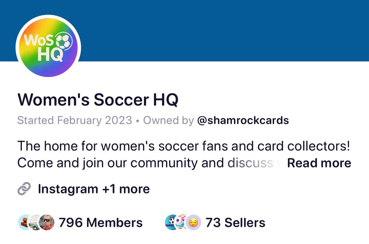 WoSoHQ's tweet photo. Do you currently run women’s soccer breaks on other platforms? 

The WoSo HQ would love to talk to you about running a break in the community! Reach out today to learn more. Averaging 33+ watchers per stream over the last 11 livestreams with all sold out breaks. 

Come join our growing community today and save money on fees, cast your livestream to your Twitter/X, Instagram and YouTube channel all while being live in the WoSo HQ
