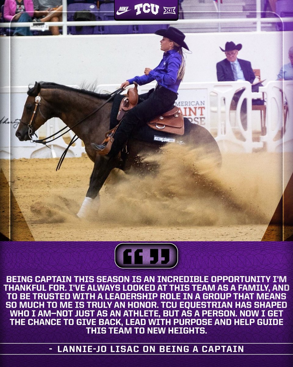 TCUWEquestrian's tweet image. Time to guide this team to new heights 🫡