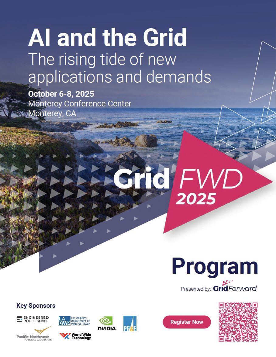 The updated #GridFWD 2025 program is here! Take a look at some of the new additions including, leaders with AI and data centers like @Nvidia, <a href="/Microsoft/">Microsoft</a>, and <a href="/Google/">Google</a> Don't miss your chance to discuss the future of #AI and the #grid this Oct! ⚡️

Program: gridforward.org/conference/gri…