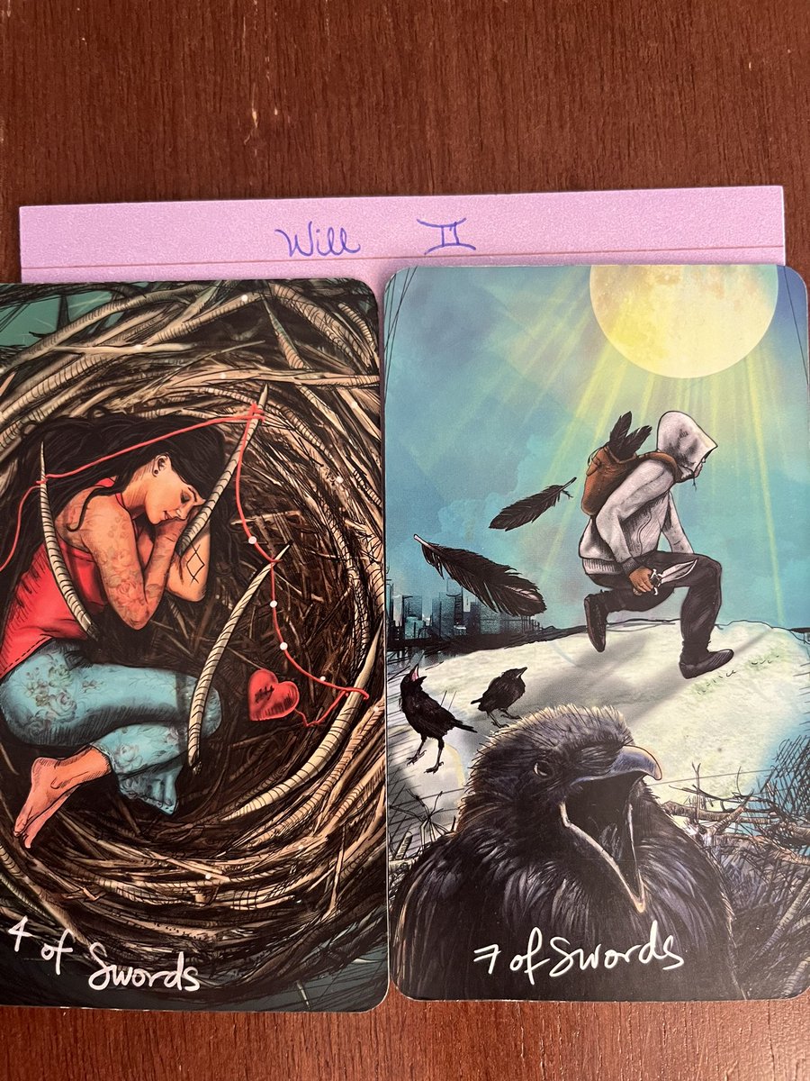 illumination33's tweet image. #BB27 W3 #Tarot energy
✨Will (drawn prior to eviction)✨
🪹🤥This feels like a recuperation period after going through what felt like a betrayal.
It suggests it’s time to contemplate who/what he does not trust & to restore himself without giving up.