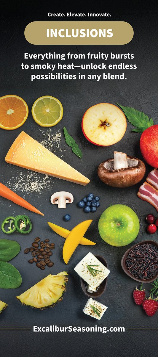ExcalSeasoning's tweet image. Welcome to Day 2 at the @AAMPNews Convention.
Visit us at Booth 325 to explore our inclusions with infinite flavor potential and limitless possibilities for your meat &amp;amp; seafood offerings, excaliburseasoning.com #Inclusions #MeatProcessing #Seafood #FlavorInnovation