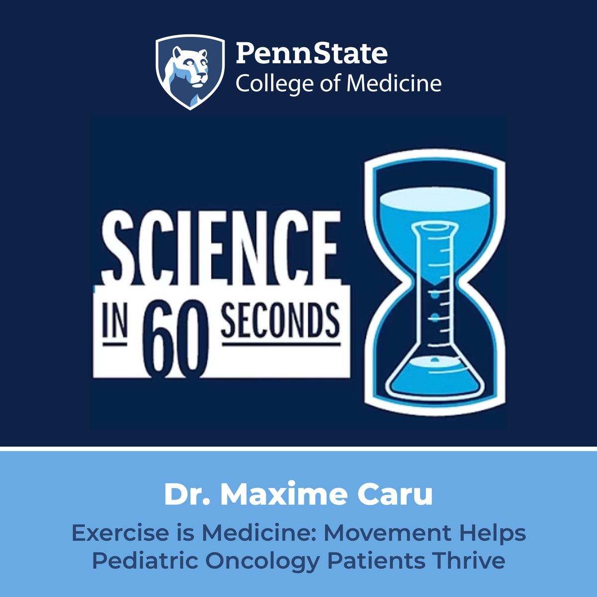 Science in 60 Seconds: Exercise is Medicine! Dr. Maxime Caru, talks about how movement helps pediatric oncology patients thrive during treatment, and also discusses the importance of maintaining physical activity after a cancer diagnosis. 💪🏼🏋️‍♂️🏃‍♀️

See more ➡️