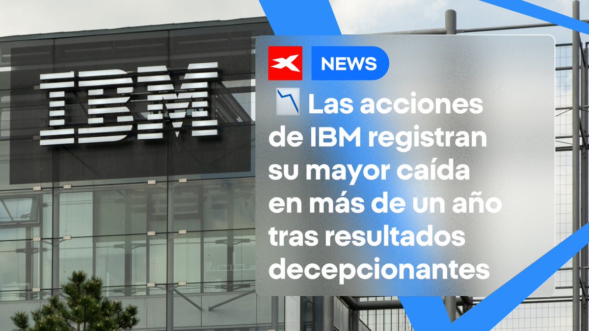 XTBLatam's tweet photo. 👉https://t.co/QKc13i4Y8e
@IBM cae más de 7 % tras un trimestre sólido, pero con debilidad en su negocio de software
El mercado teme que no eleve previsiones para 2025
#XTB #XTBLatam #IBM #Resultados #WallStreet https://t.co/YOnOohMlBW