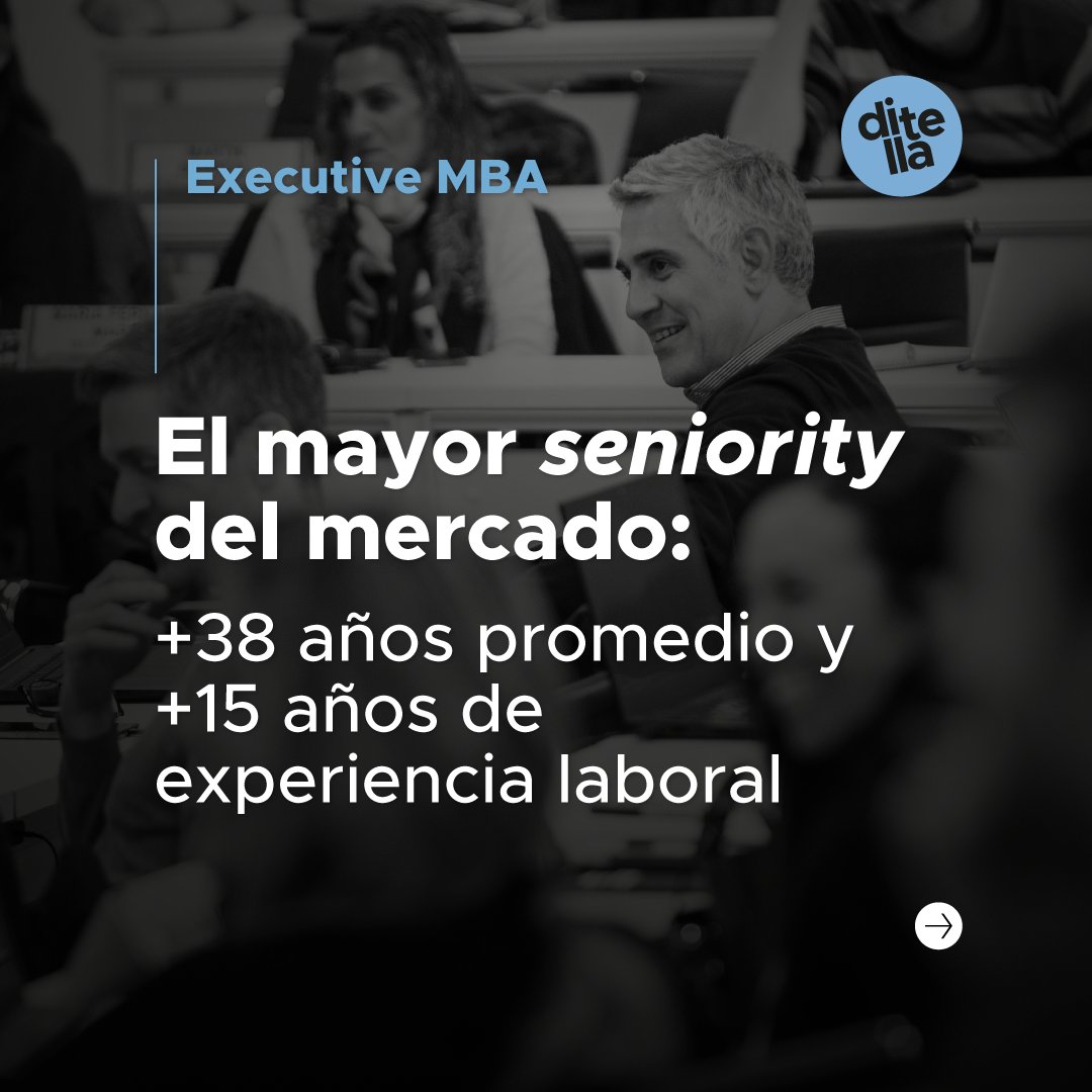 utditella's tweet image. ¡Llevá tu carrera a otro nivel! Concretá tu potencial con nuestro #ExecutiveMBA. Próxima reunión informativa: jueves 31/7, 19h. Inscribite acá: bit.ly/3RT1igw.