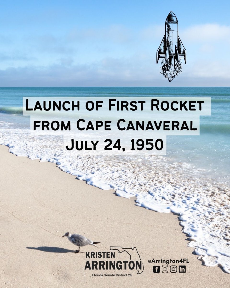 Arrington4Fl's tweet image. A new era in space exploration began with the first launch from Cape Canaveral.
#CapeCanaveral #SpaceMilestone
- - - - - -
Una nueva era de exploración espacial comenzó con el primer lanzamiento desde Cabo Cañaveral.
#CaboCañaveral #HitoEspacial