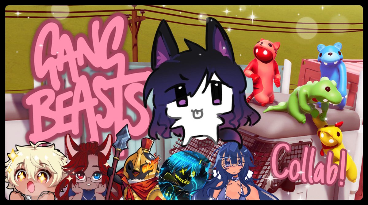 So_ProWarrior's tweet image. A NEW CHAPTER BEGINS! 📕
Time to find out who is the best in Gang Beasts! Come join the fight! twitch.tv/soprowarrior
ft. @SapphireChan69 @vtsabby @crankdatdustin &
@pjphinn
Thumbnail - Sapphire