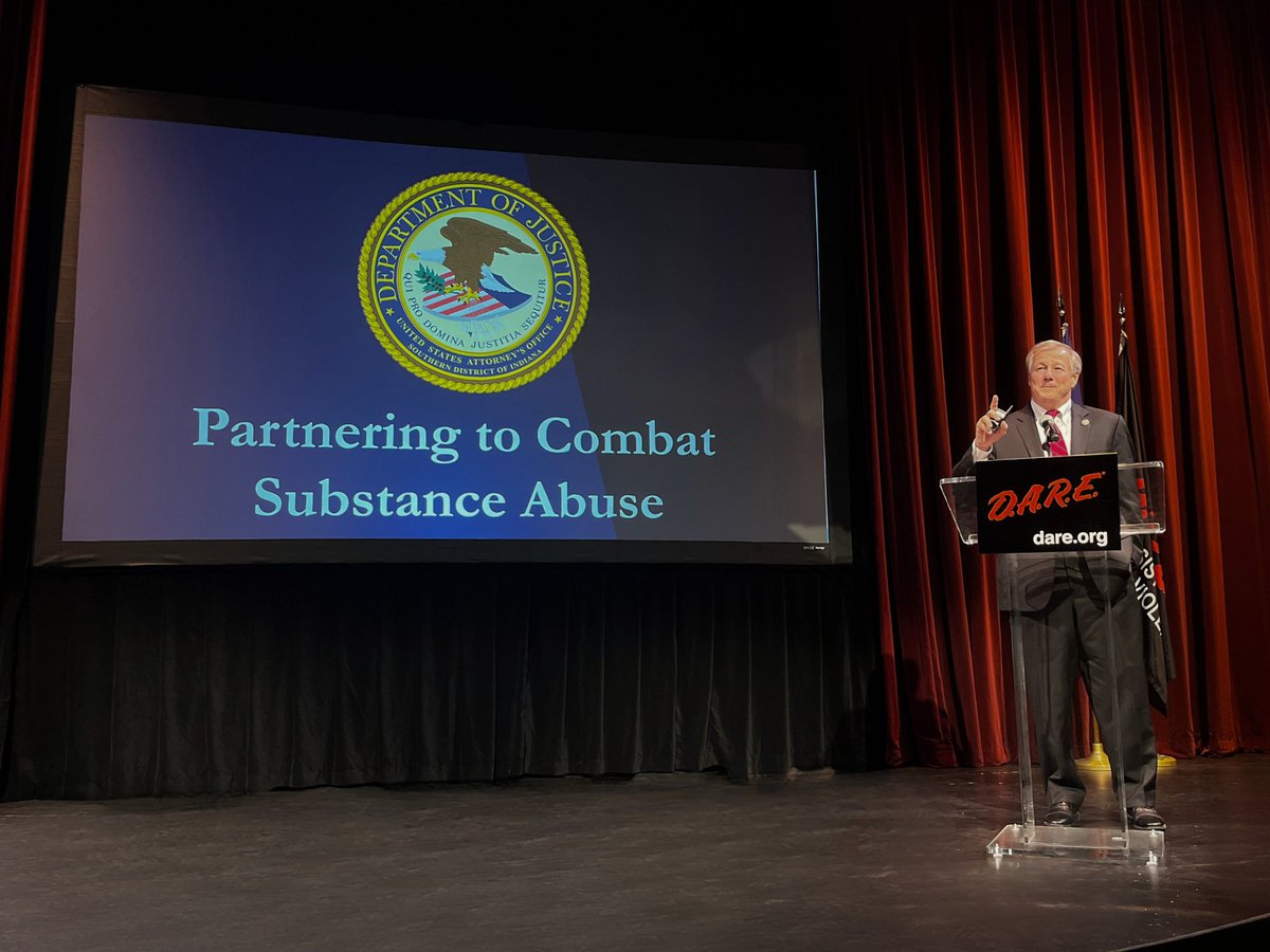 SDINnews's tweet image. Today, U.S. Attorney Wheeler and @USAO_NDIN Acting U.S. Attorney Proctor proudly represented the Department of Justice at the D.A.R.E. International Conference in Indianapolis.
They highlighted key DOJ initiatives like #OperationTakeBackAmerica and recognized the critical role…